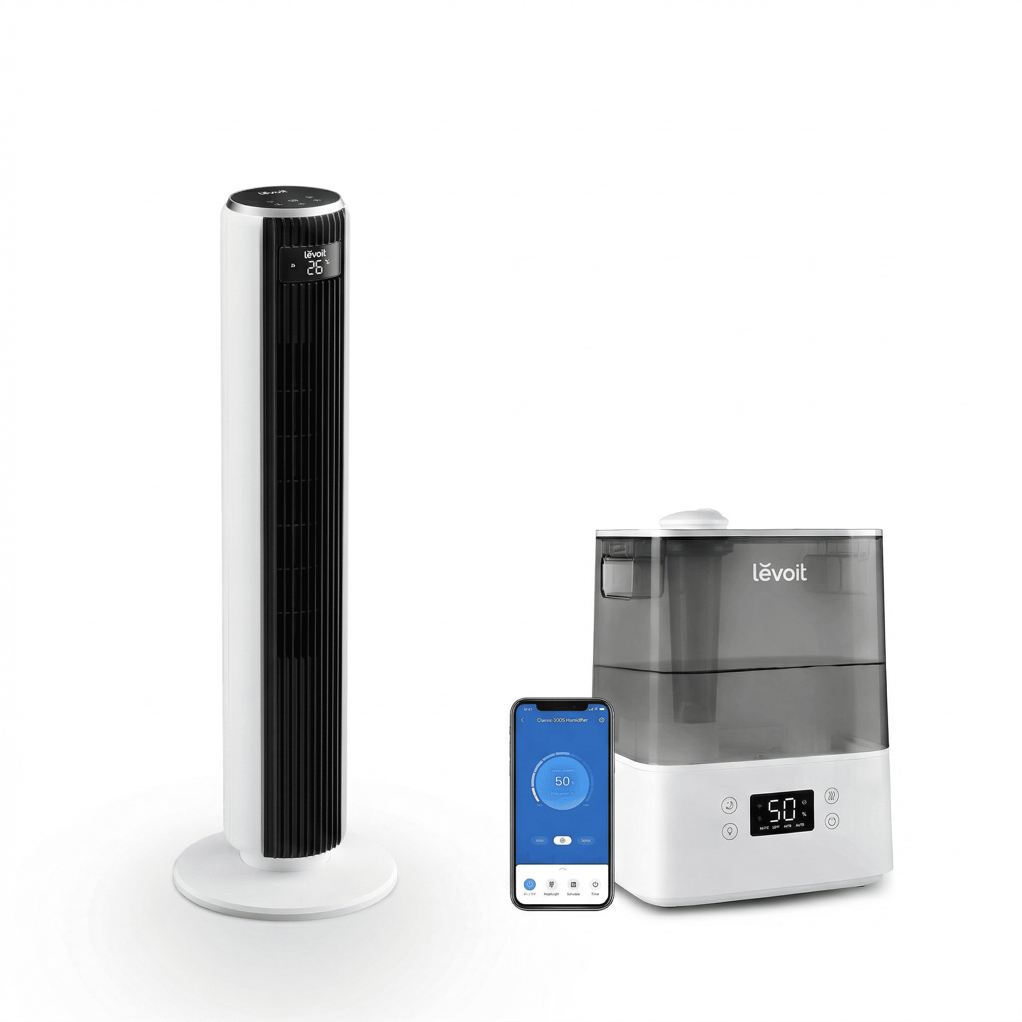 Smart AC Companion Bundle (36″ Tower Fan + Classic 300S)