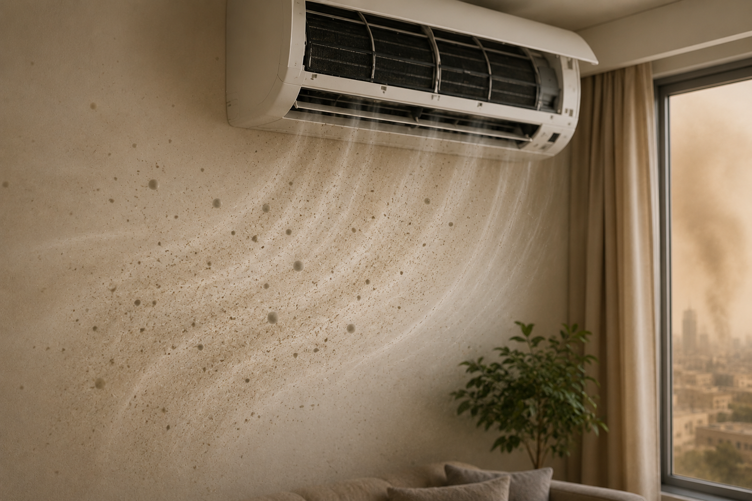 Shamal alert: Your AC is lying to you.  تنبيه الشمال: مكيفك يكذب عليك.