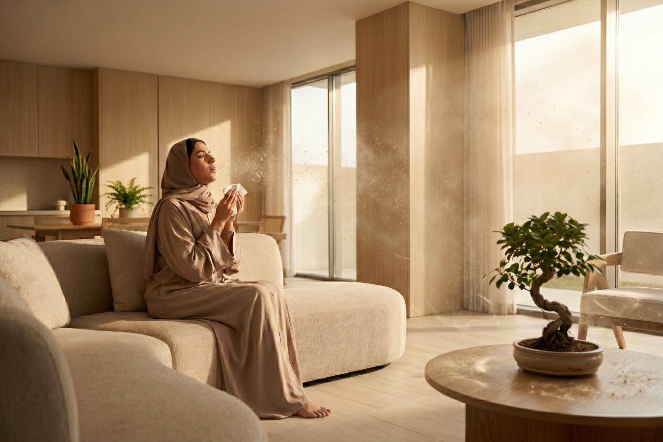 Psst… your UAE home might be sneezing on you. Here’s how Levoit fights back.  حصتك؟ منزلك في الإمارات قد يعطس عليك. إليك كيف يرد ليفويت.