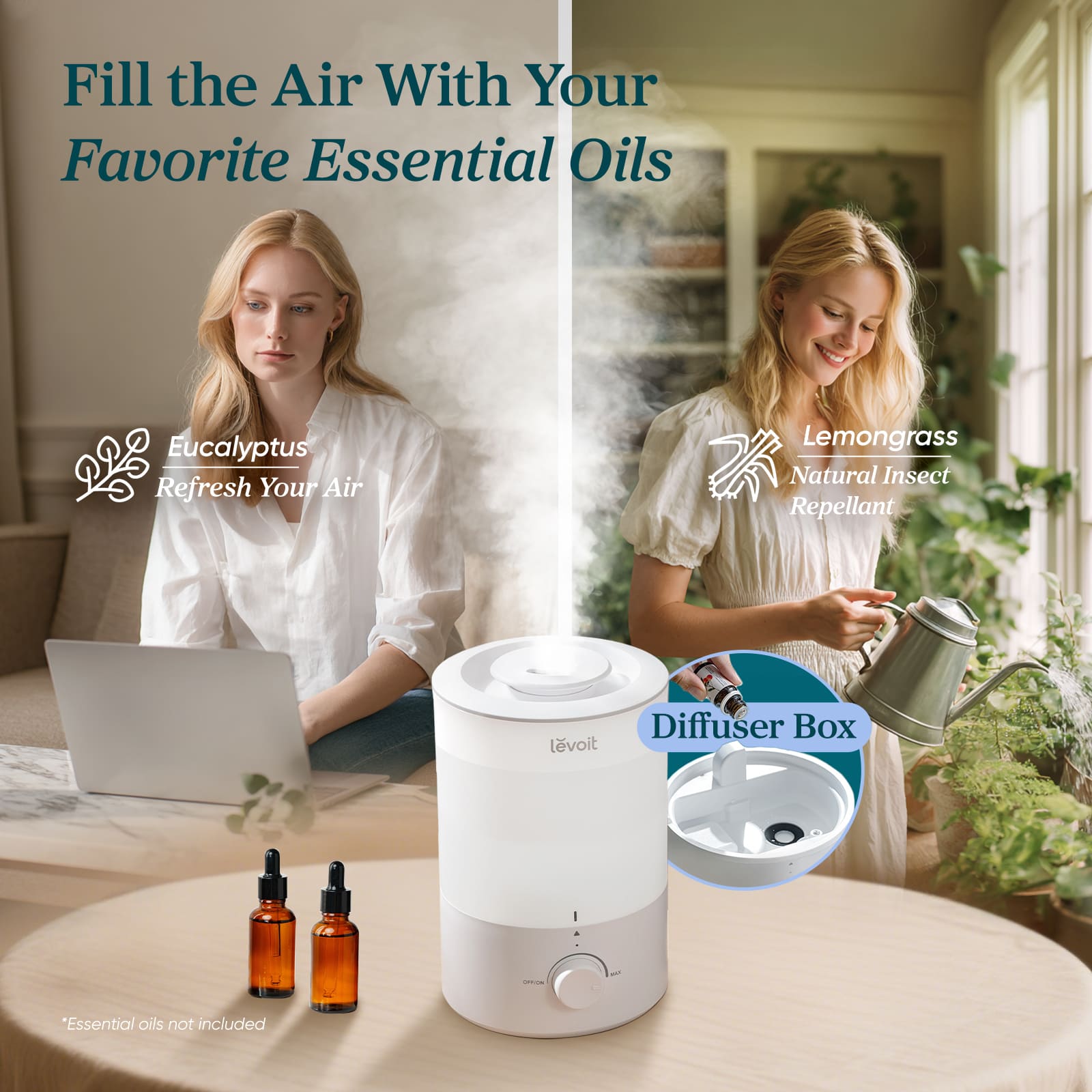 Levoit Dual 150 Ultrasonic Cool Mist Humidifier
