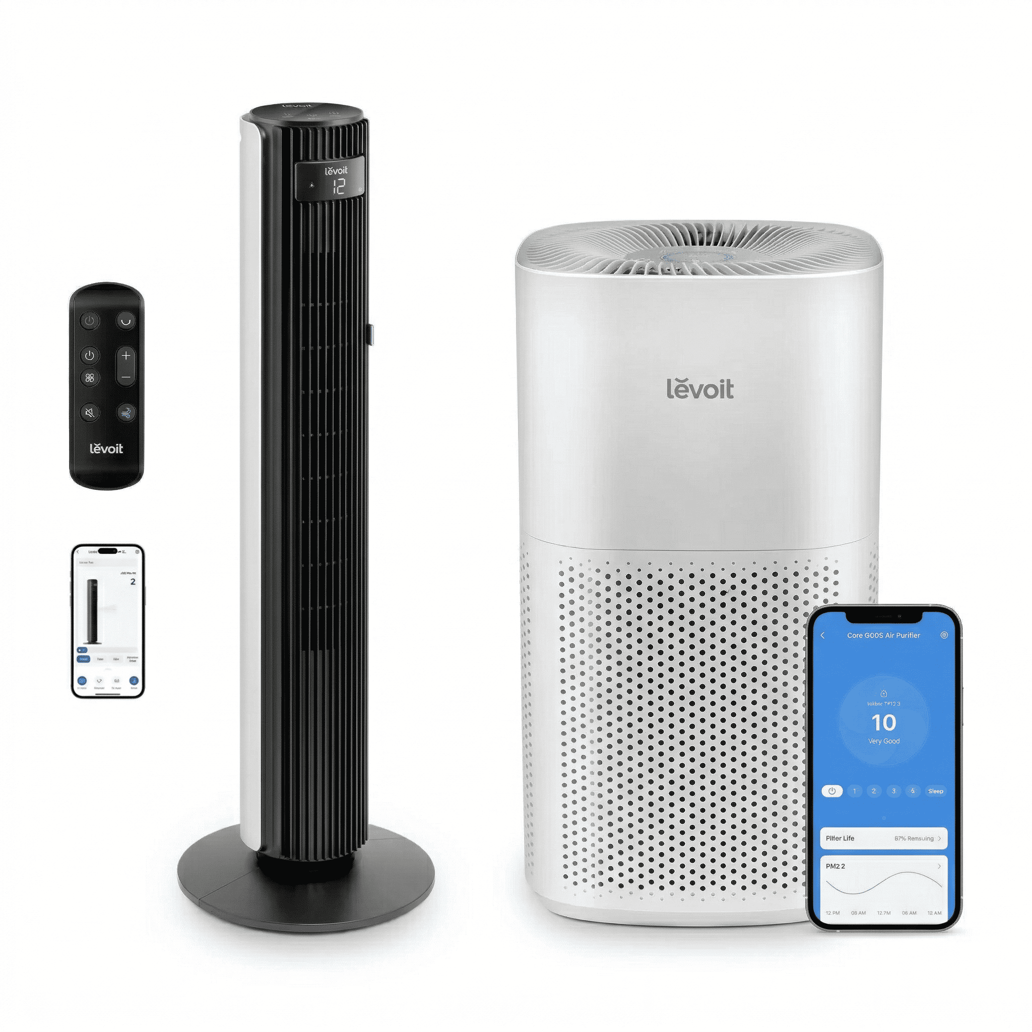 Elite Home Oasis Bundle (42″ Tower Fan + Core 600S)