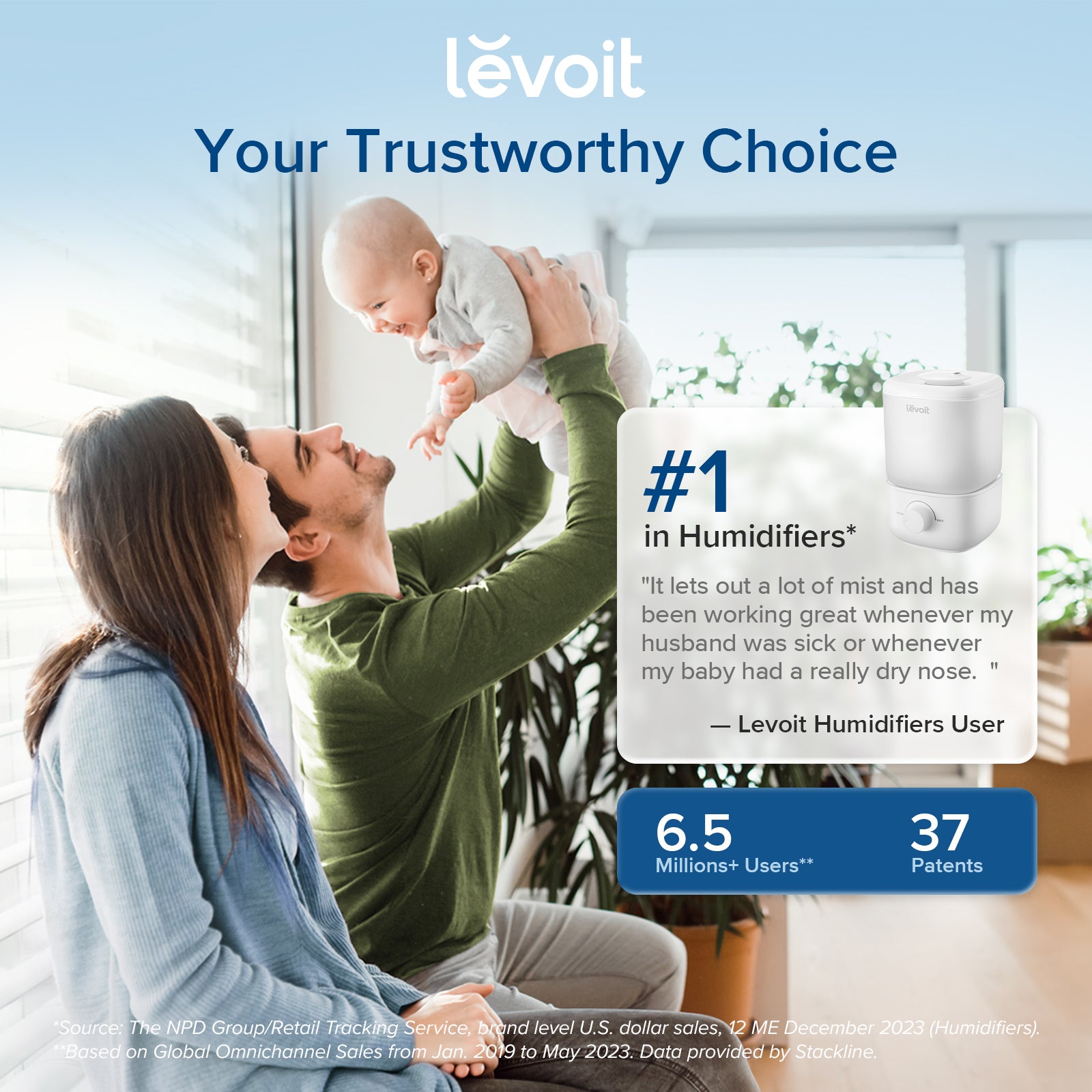 Levoit Classic 160 Ultrasonic Cool Mist Humidifier