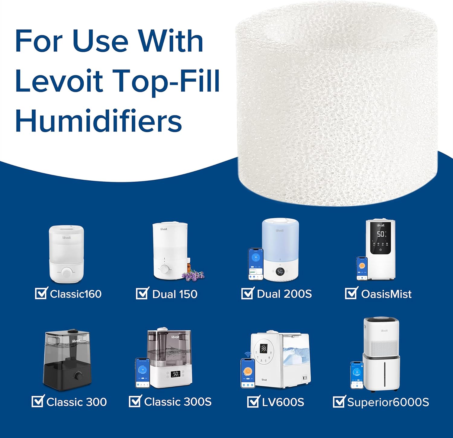 Levoit Humidifier Replacement Filters (10 Pack)