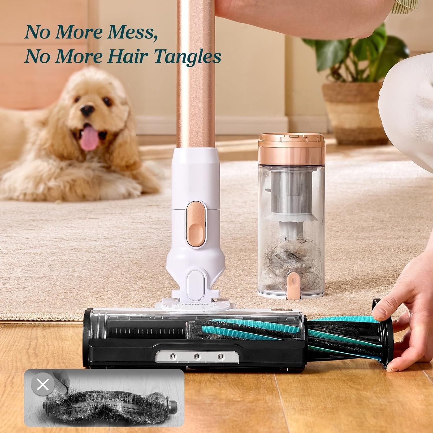 Levoit LVAC-200 Cordless Vacuum Cleaner - Rose Gold