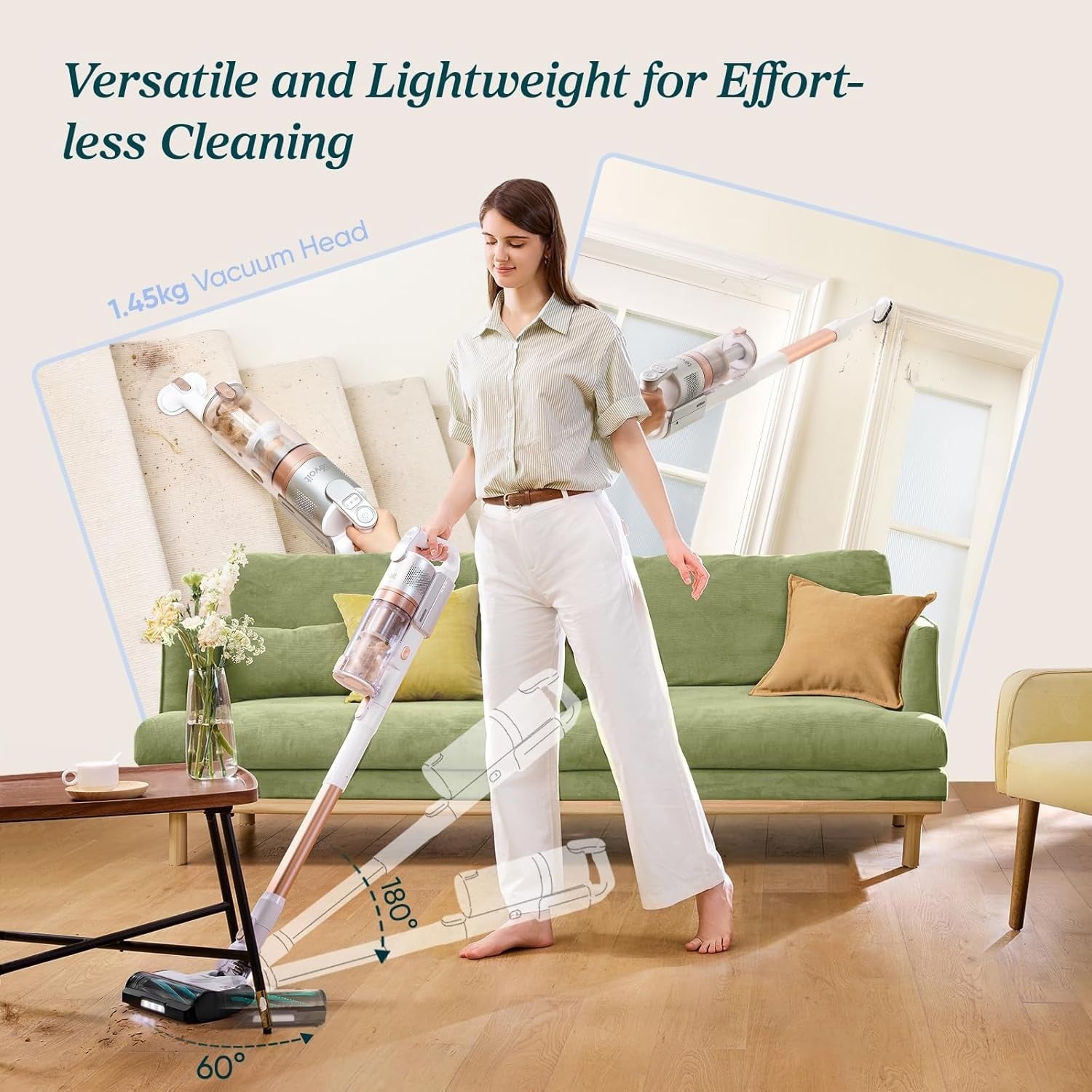Levoit LVAC-200 Cordless Vacuum Cleaner - Rose Gold