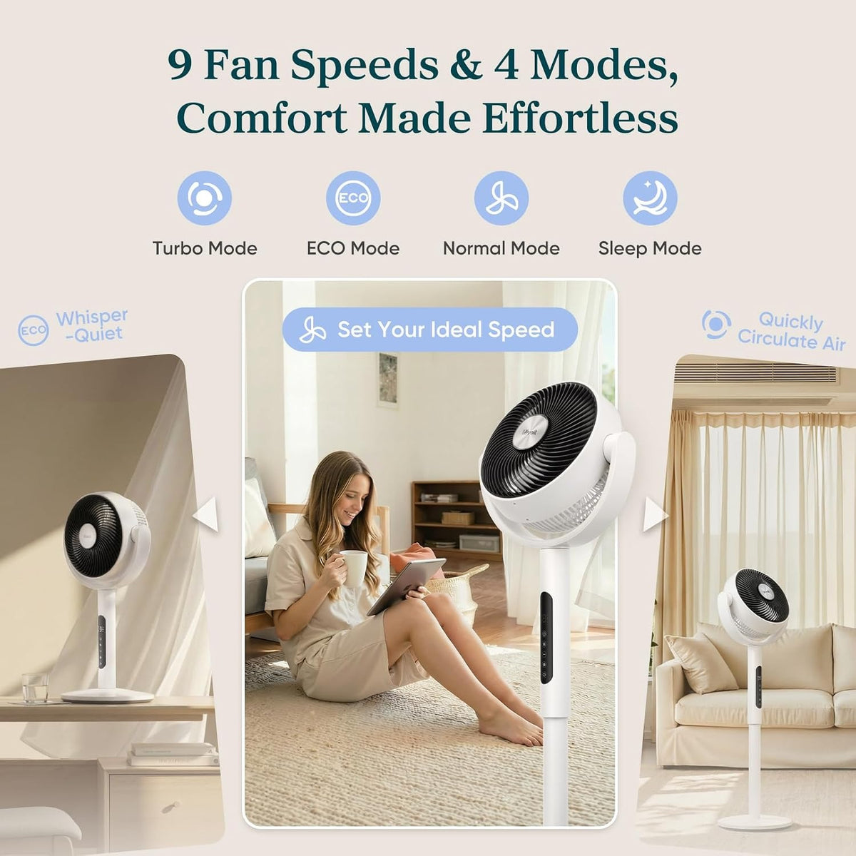 Levoit Pedestal Air Circulator Fan