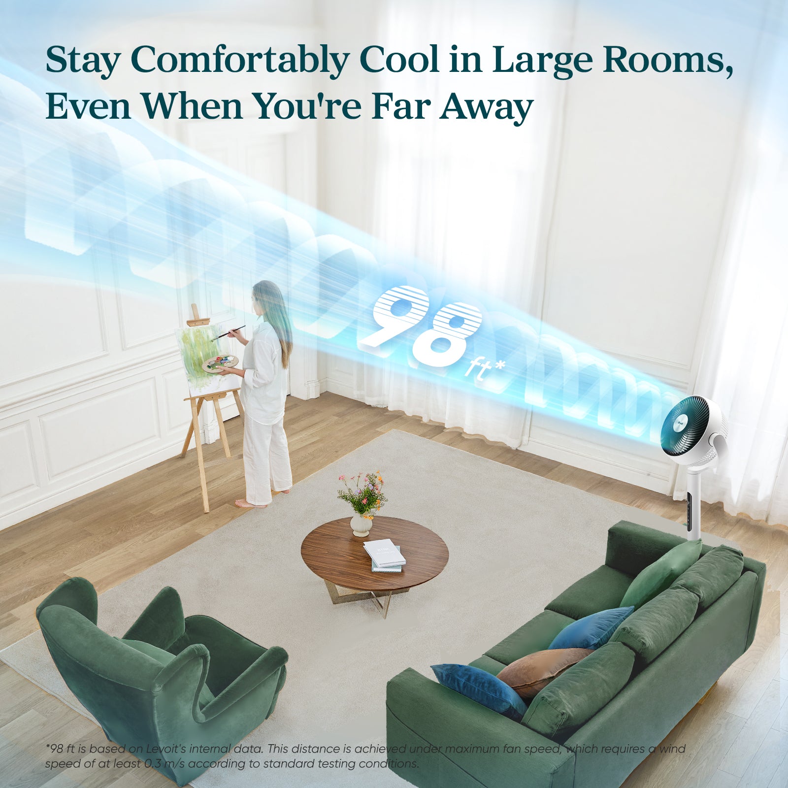 Levoit Smart Pedestal Air Circulator Fan