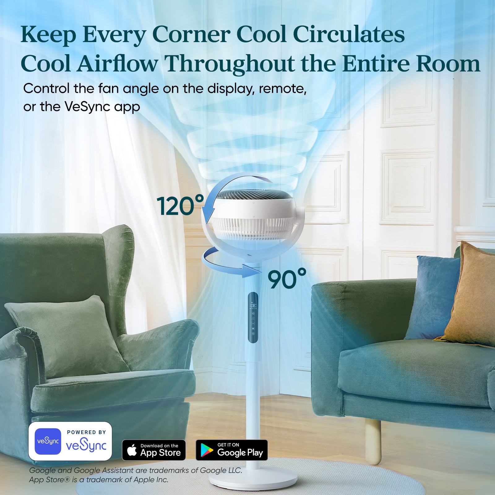 Levoit Smart Pedestal Air Circulator Fan